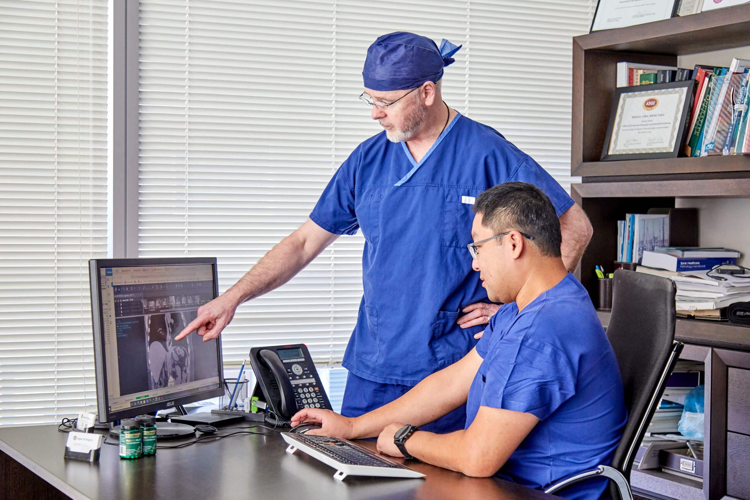 Dr Jennifer Matthei consulting at Upper GI Surgery