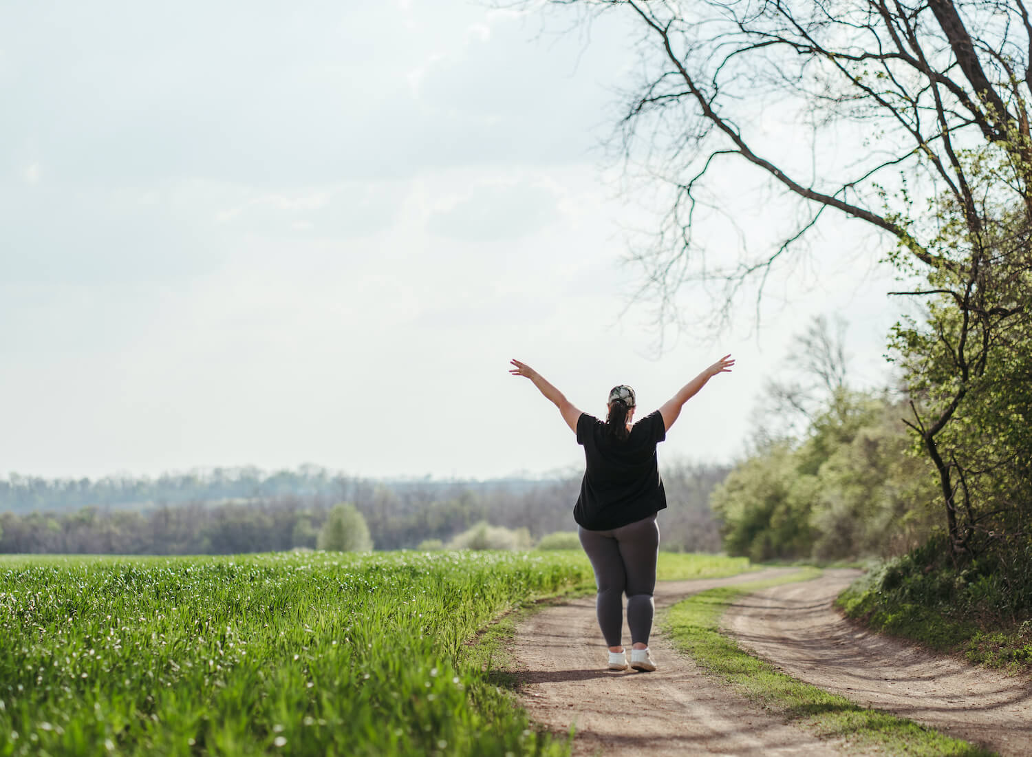 Life,Goals,And,Achievement.,Happy,Woman,Standing,In,Nature.,Female Reflux