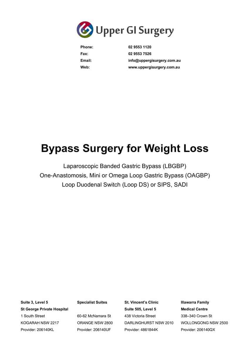 Gastric Bypass Gastric Bypass Surgery Experts At Upper Gi 2515
