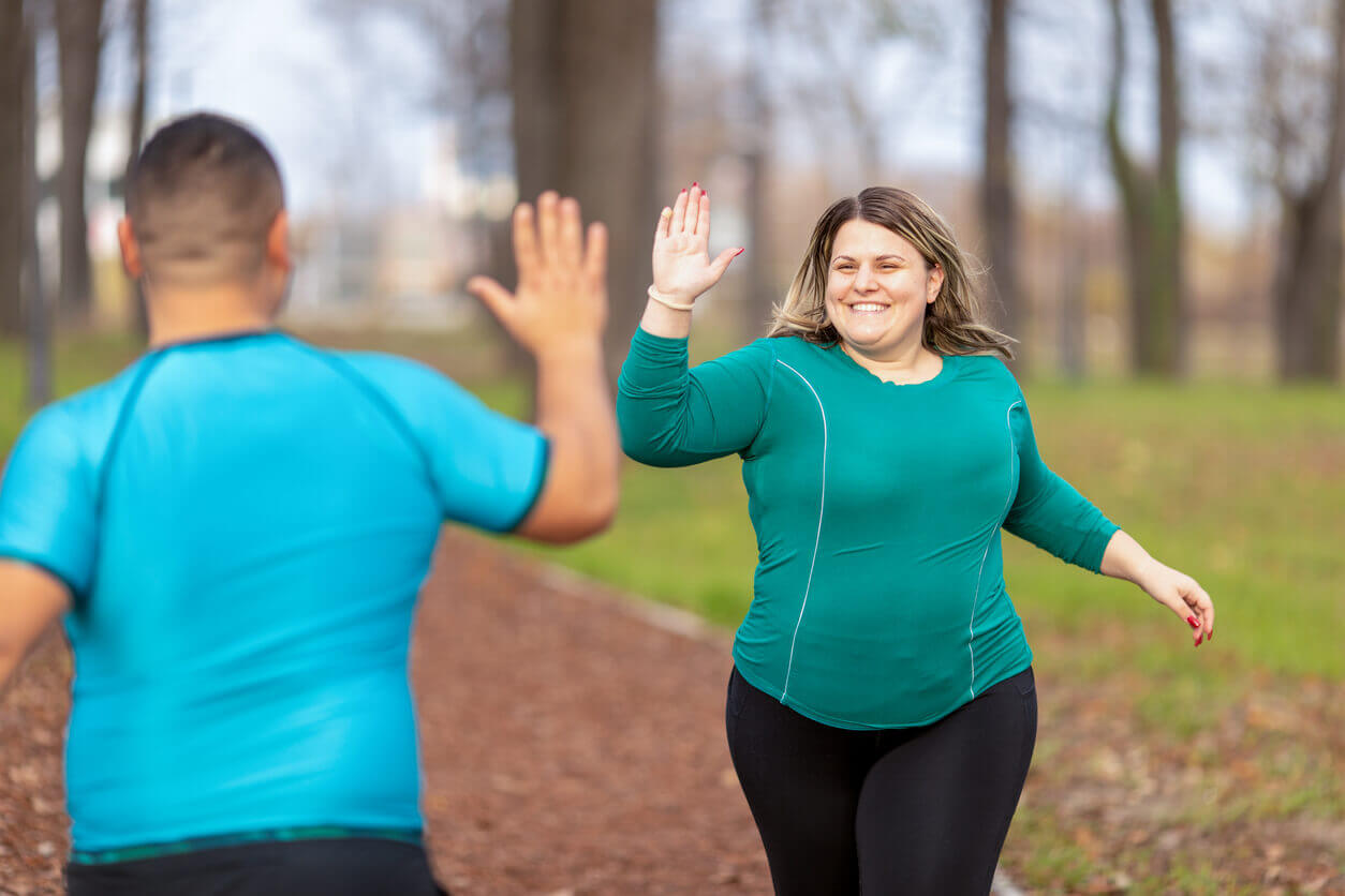 high five in forest Reflux