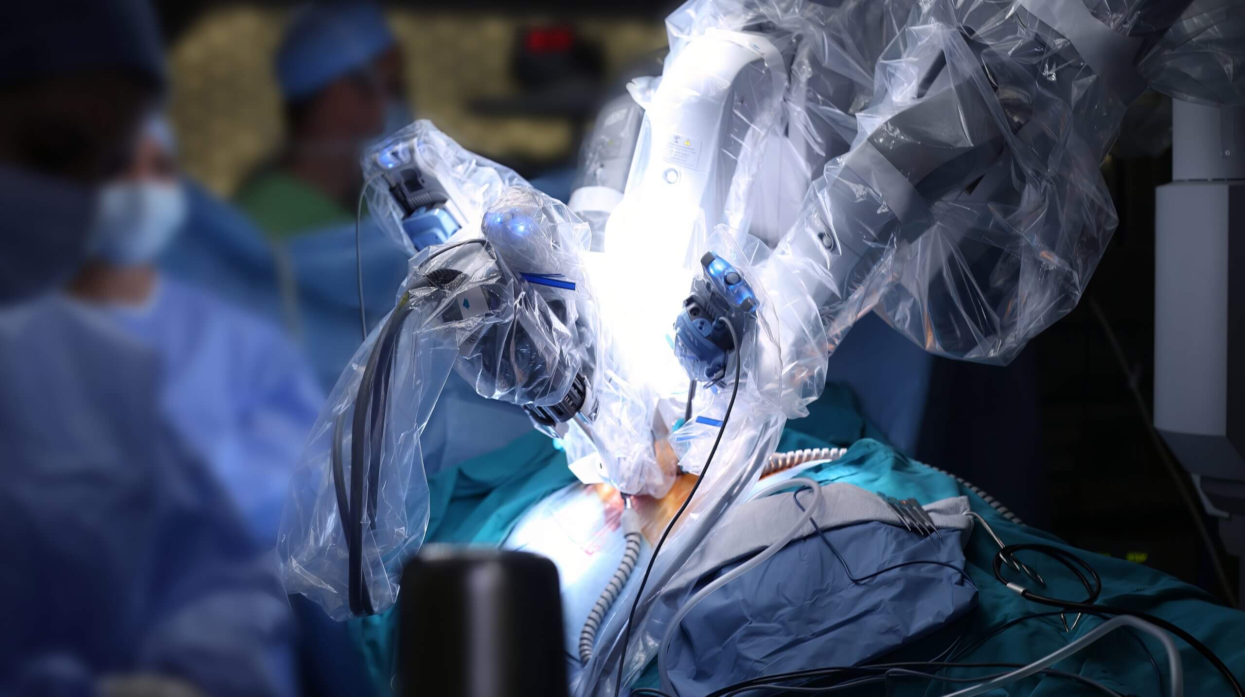 Surgical,Operation,Robot.,Medical,Operation,Involving,Robot.,Robotic,Surgery.,Manipulators Dr Jennifer Matthei consulting at Upper GI Surgery